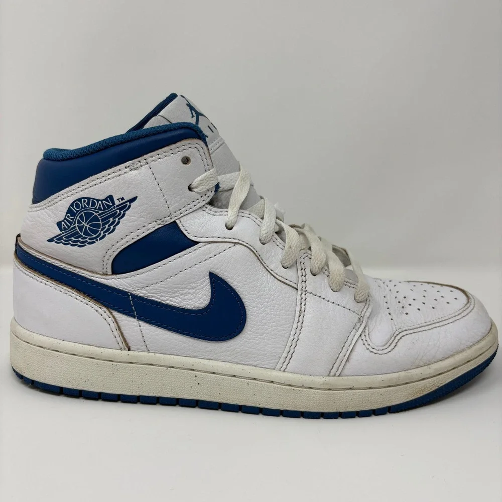 Industrial Blue Aj Mid Blue Nike Air Jordan Mid Size‎ Men White Industrial Blue FN5215-141 Sneaker 
